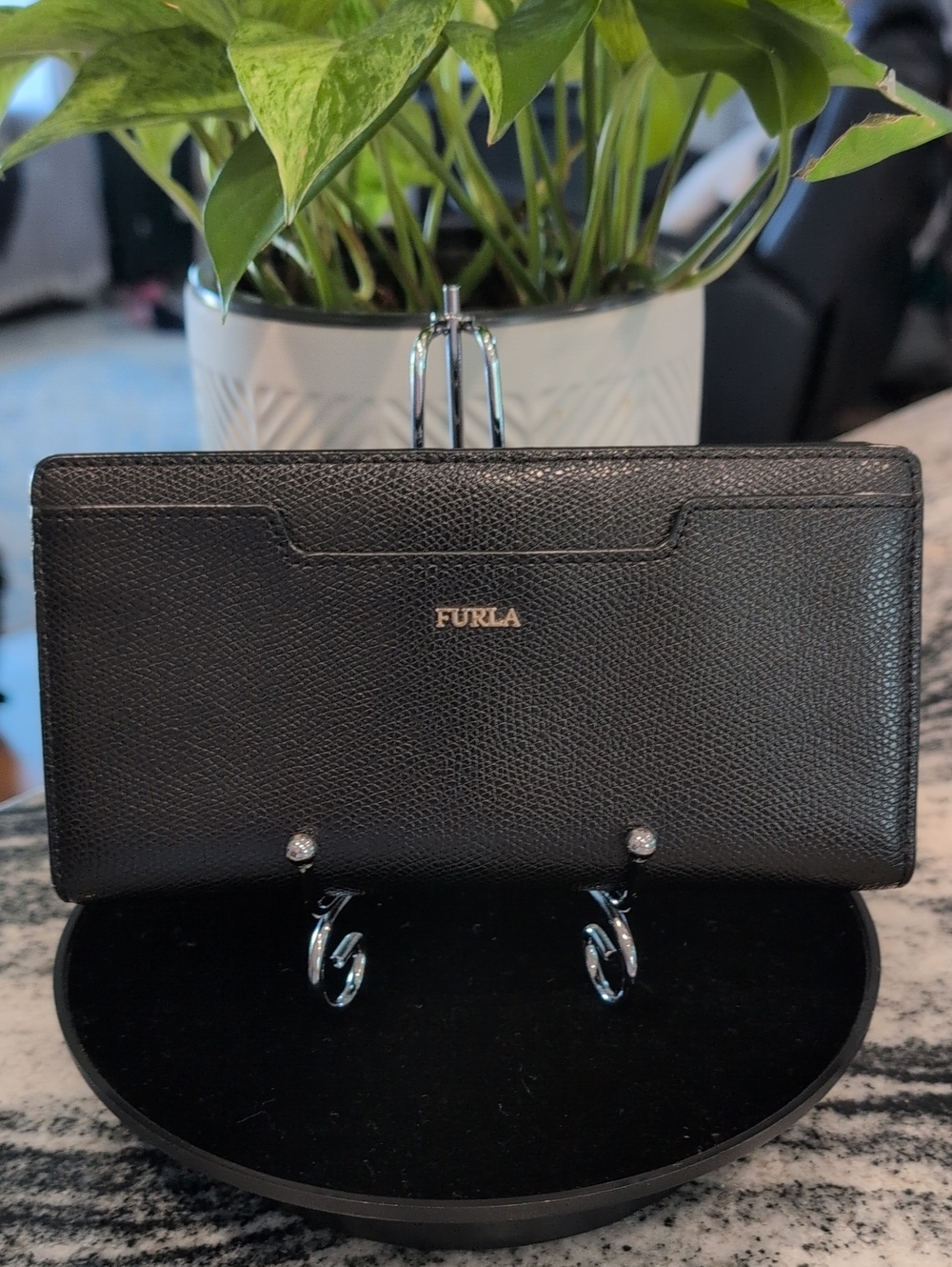 Furla Crossgrain Leather Long Wallet